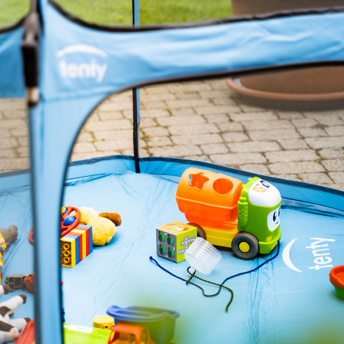 Pop-Up Playpen/Hideaway with Cover - Light Blue