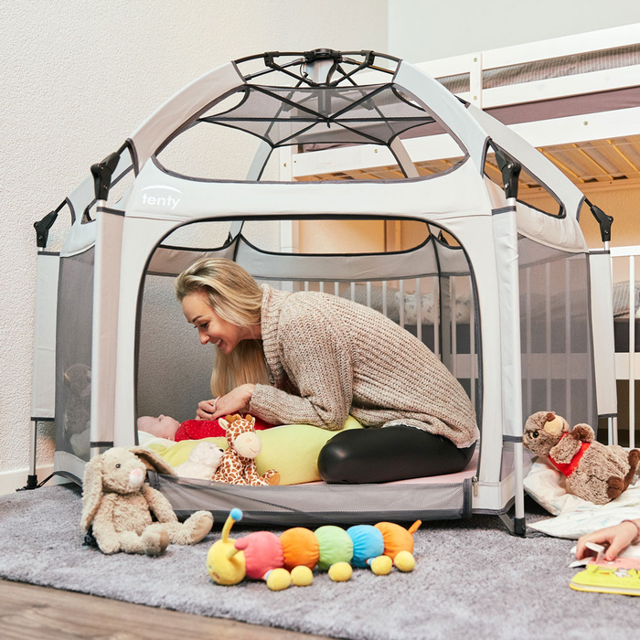 Pop-Up Playpen/Hideaway with Cover - Light Grey