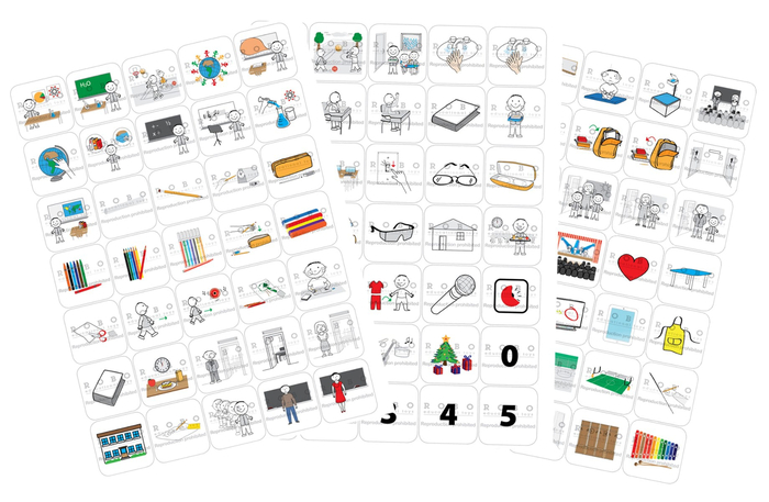 Time Timer - Magnetic Pictograms, Classroom Set