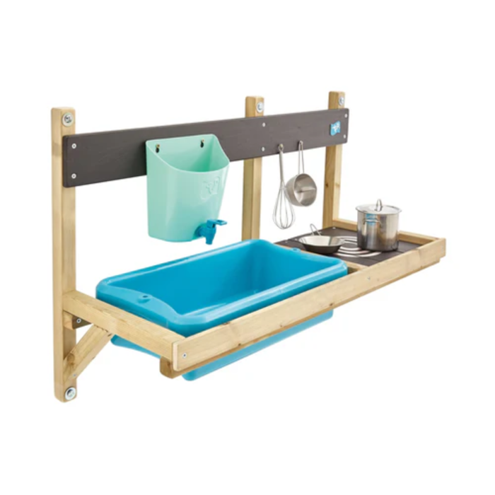 Wall-Mounted Mud Kitchen w. Accessories - Large