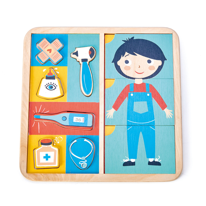 Wooden Puzzle - Ouch, 12 pcs