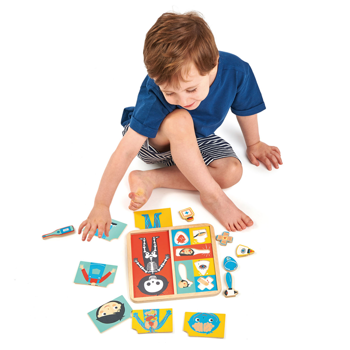 Wooden Puzzle - Ouch, 12 pcs