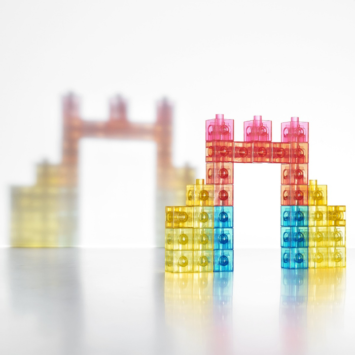Cubes 2 cm - Translucent, 100 pcs