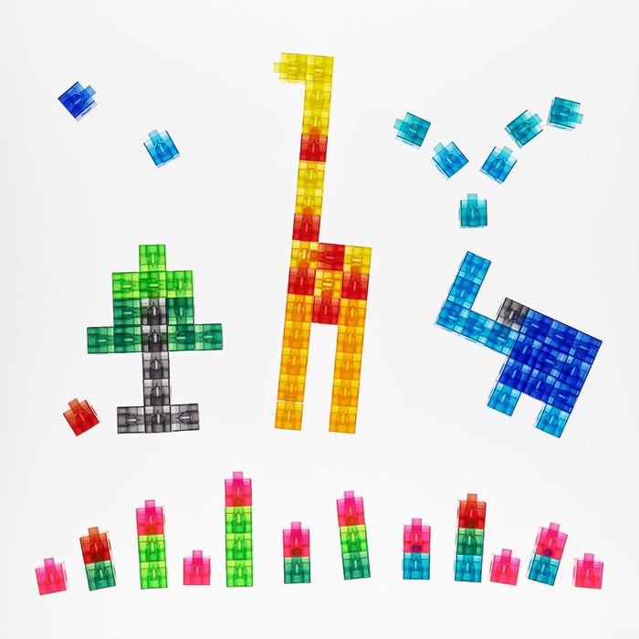 Cubes 2 cm - Translucent, 100 pcs