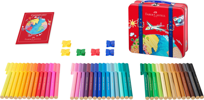 Connector Pens in Suitcase Tin, 40 pcs