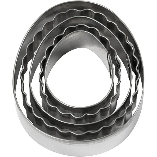 Clay/Cookie Cutters - Eggs, 5 pcs