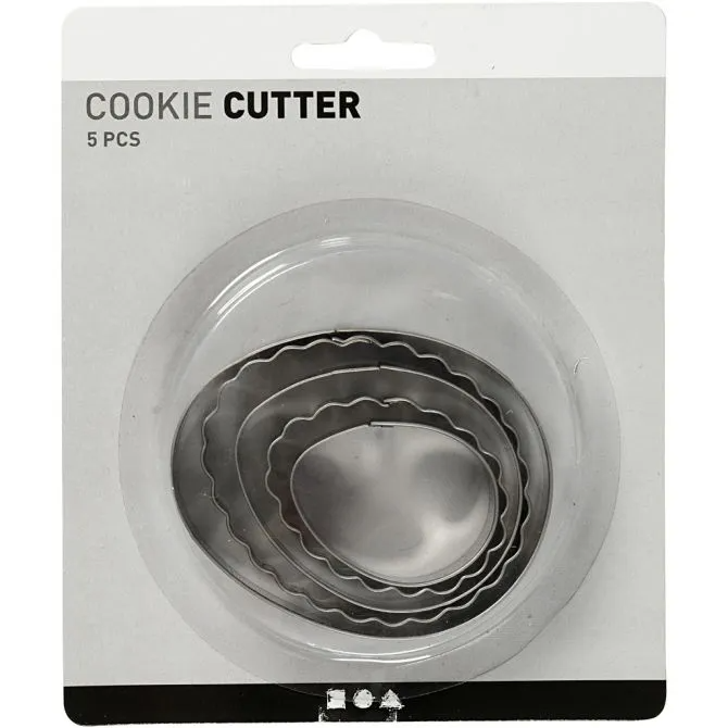 Clay/Cookie Cutters - Eggs, 5 pcs