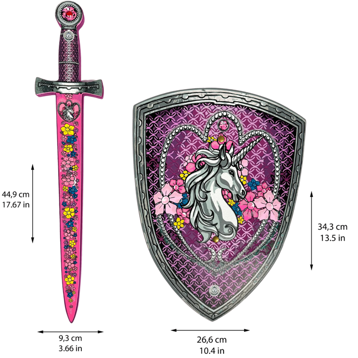 Princess Sword & Shield Set - Unicorn Princess