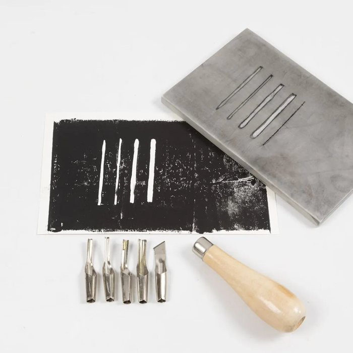 Learn to Linoprint Kit with Instructions