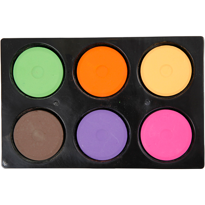 Watercolour Set Ø4.4 cm - Colours, 6 pcs