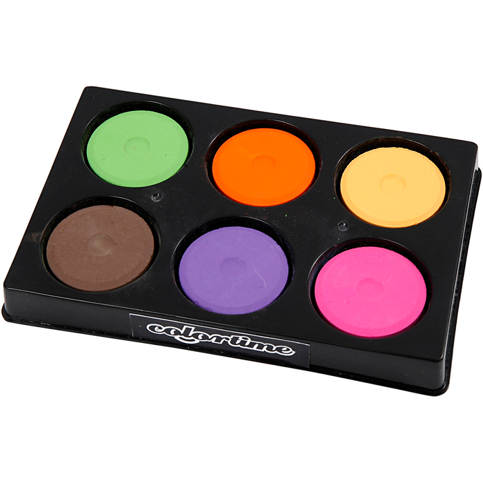 Watercolour Set Ø4.4 cm - Colours, 6 pcs