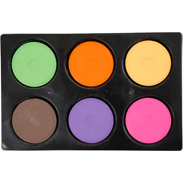 Watercolour Set Ø5.7 cm - Colours, 6 pcs