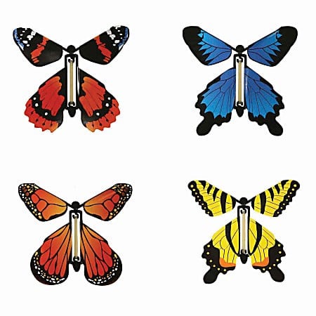 Wind-Up Butterfly Toy (asstd. colours), 1 pc