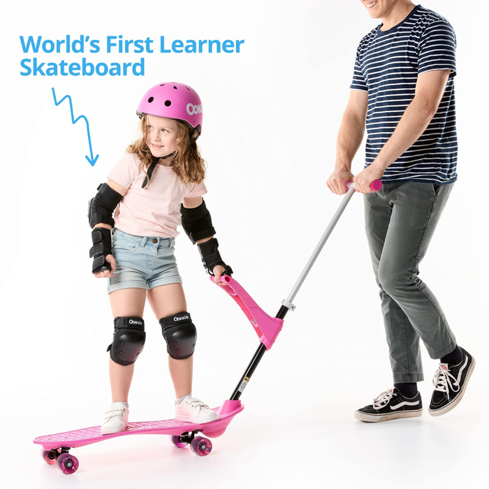 Ookkie Learner Skateboard - Pink