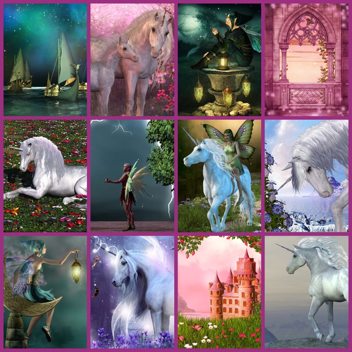 Torch Projector with Slides - Fairies and Unicorns