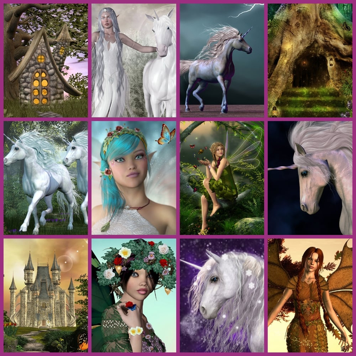 Torch Projector with Slides - Fairies and Unicorns