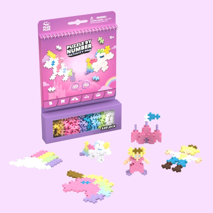 Plus-Plus - Activity Pad, Fairy Tale, 125 pcs