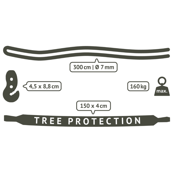 Hammock Chair Suspension Set - Tree/Post