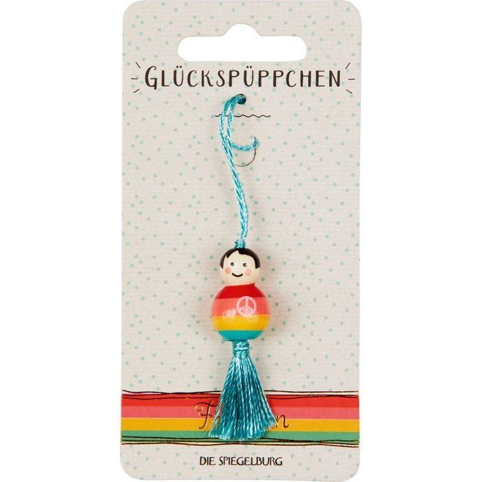 Good Luck Doll Charm - Peace