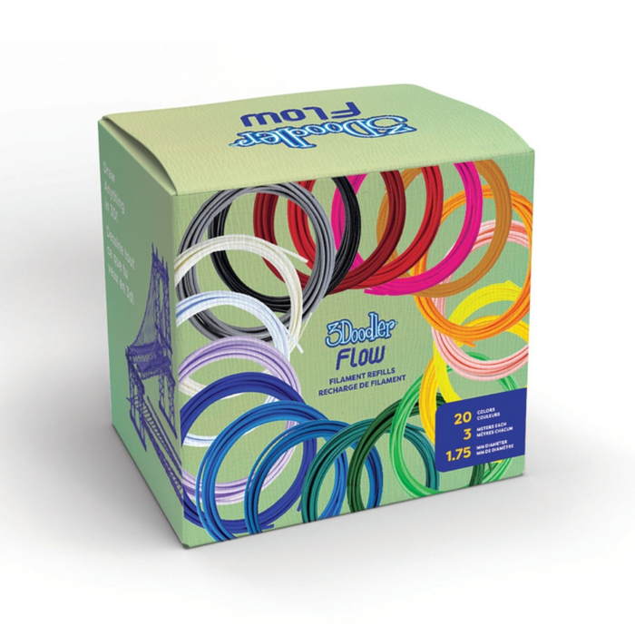 3Doodler Flow Refill Colour Mix, 20 pcs