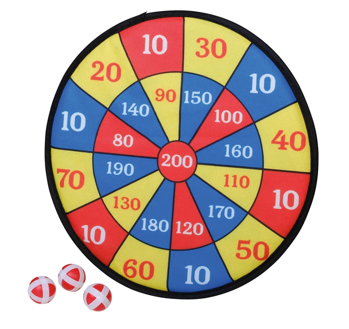 Velcro Dart Board with Scoring Zones