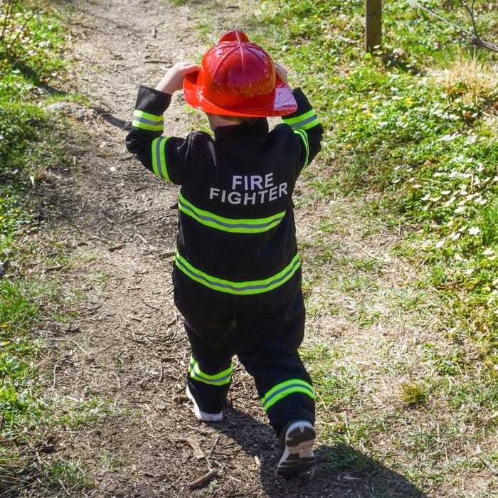 Firefighter Costume, size 4-6 years