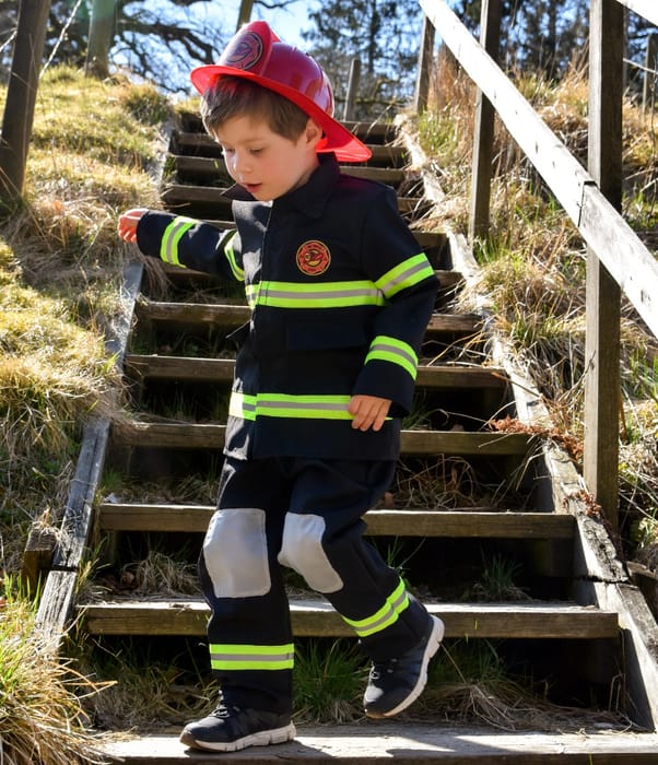 Firefighter Costume, size 4-6 years