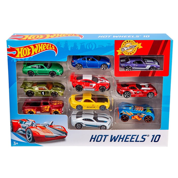 Hot Wheels Cars (Assorted) - Pack of 10