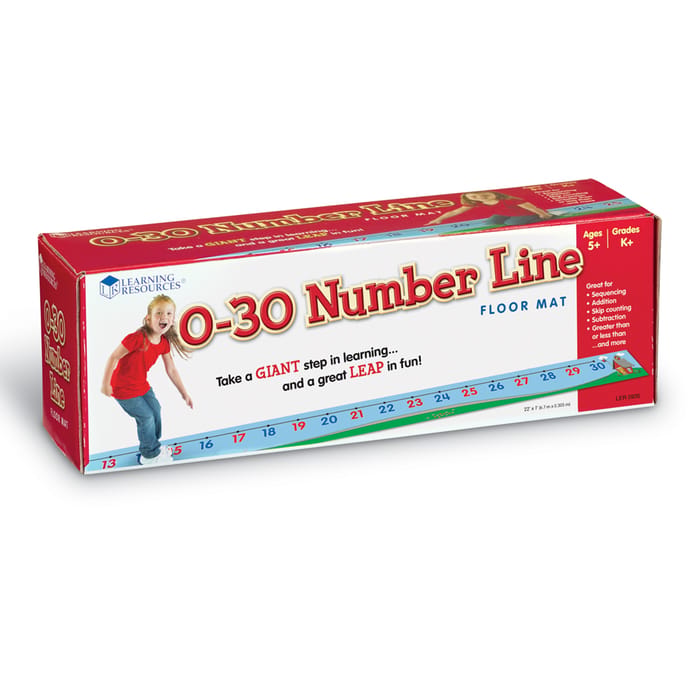 0-30 Number Line Floor Mat