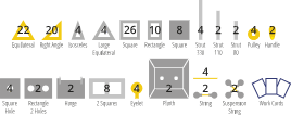 Polydron Construction Set - Bridges, 134 pcs