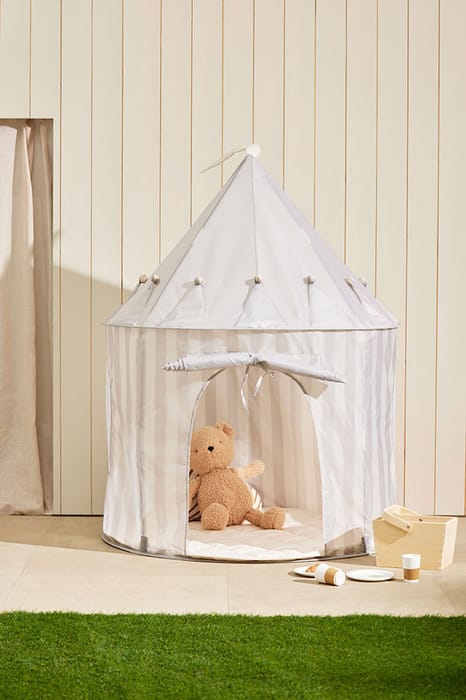 Play Tent - Grey Stripes