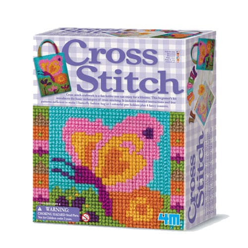 Cross Stitch Kit - Butterfly Bag