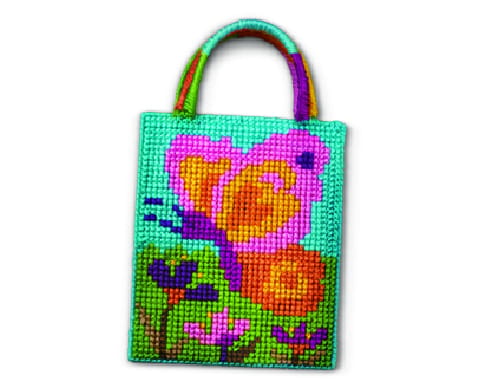 Cross Stitch Kit - Butterfly Bag