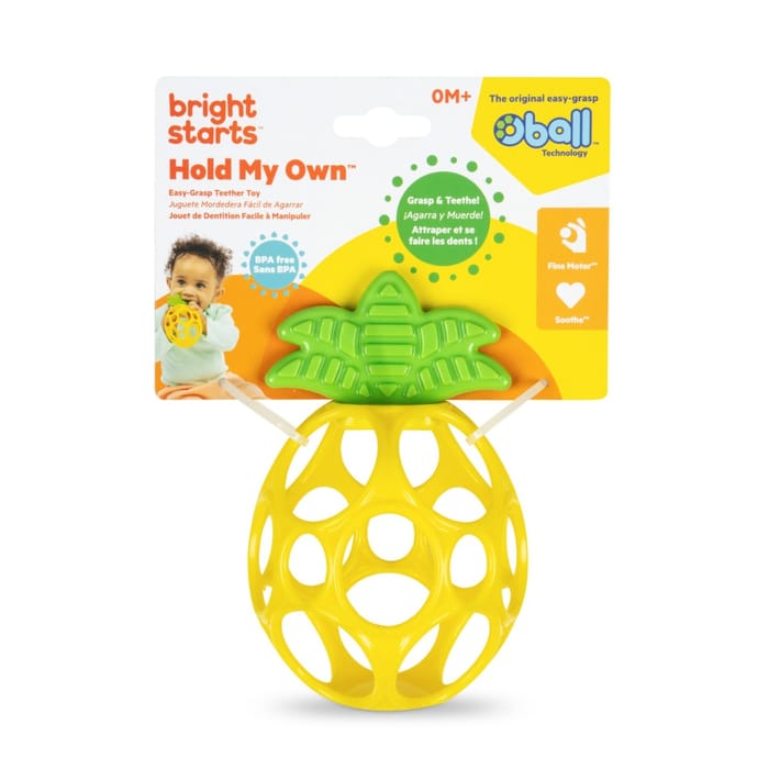 Oball - Hold My Own Teether Toy - Pineapple