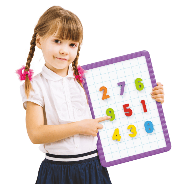 Magnetic Board with Numbers & Symbols, 48 pcs