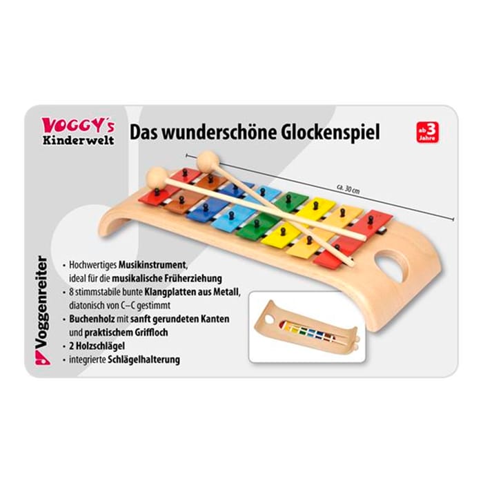 Xylophone with 8 Metal Keys (C Major)