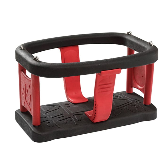 Bucket Baby Swing with Rubber Seat - Red