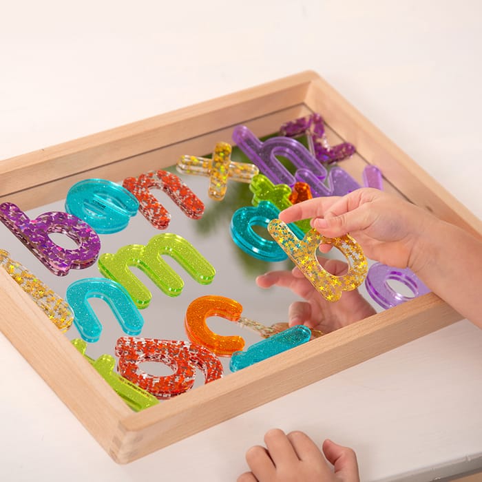Rainbow Glitter Letters, 26 pcs
