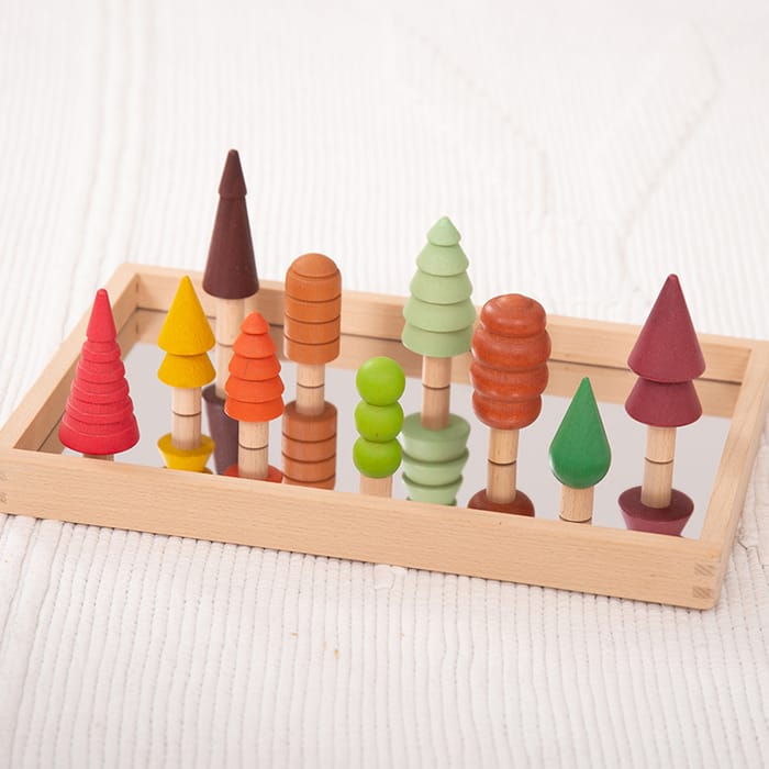 Wooden Mirror Tray - Small