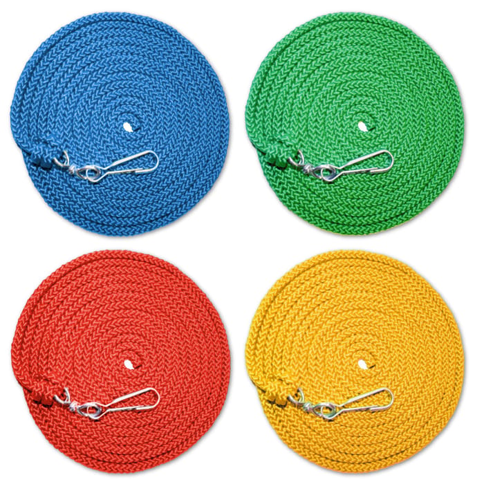 Long Jump Rope with Carabiner (asstd.), 1 pc