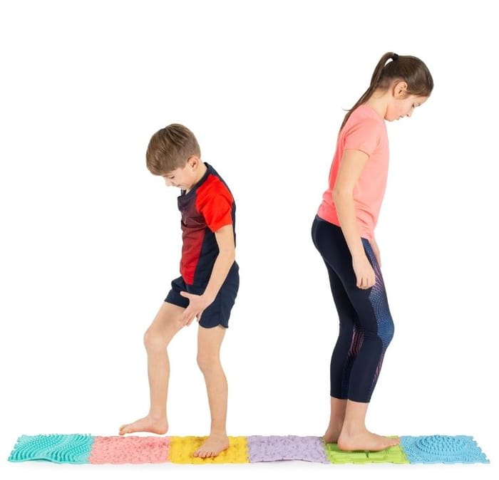 Textured Sensory Tiles, Set of 6 pcs