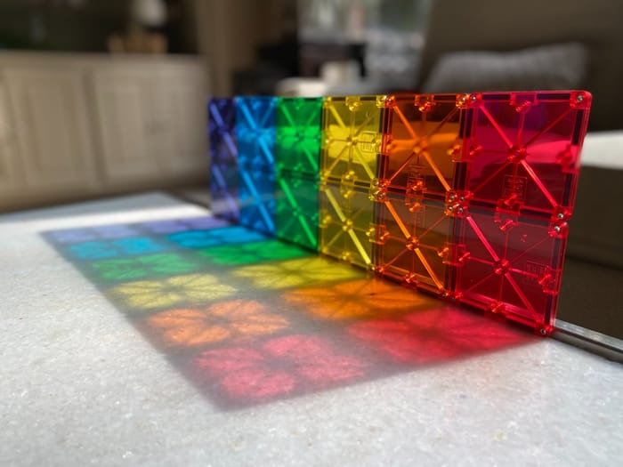 Magna-Tiles | Clear Colours, 100 pcs
