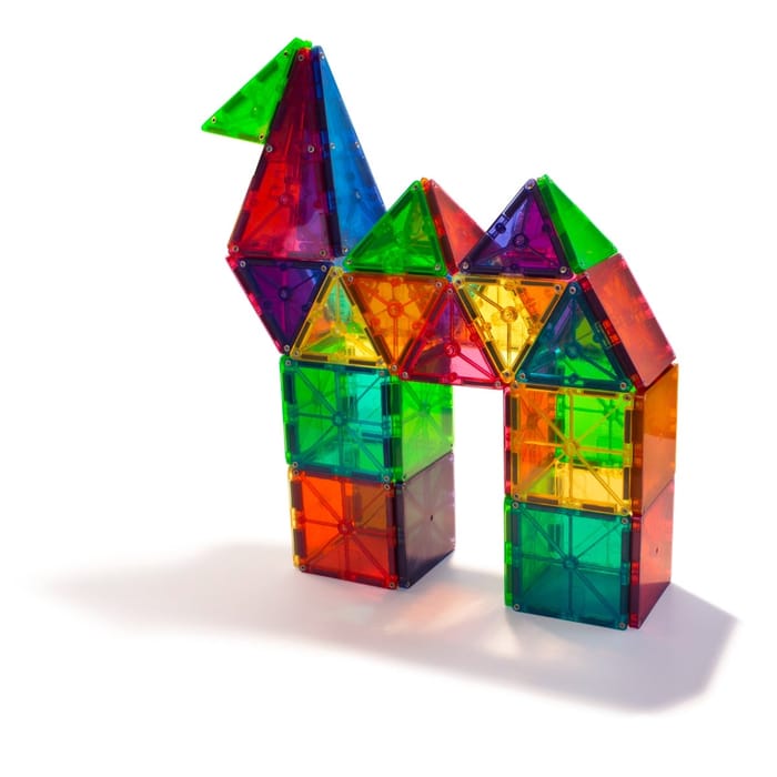 Magna-Tiles | Clear Colours, 100 pcs