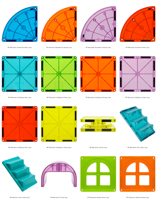 Magna-Tiles | Metropolis, 110 pcs