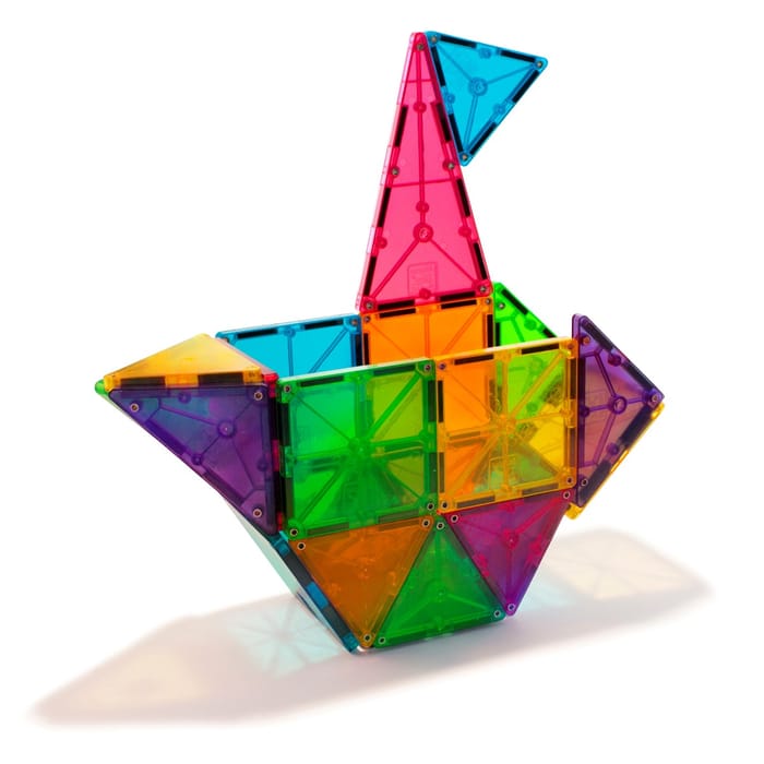 Magna-Tiles | Clear Colours, 32 pcs