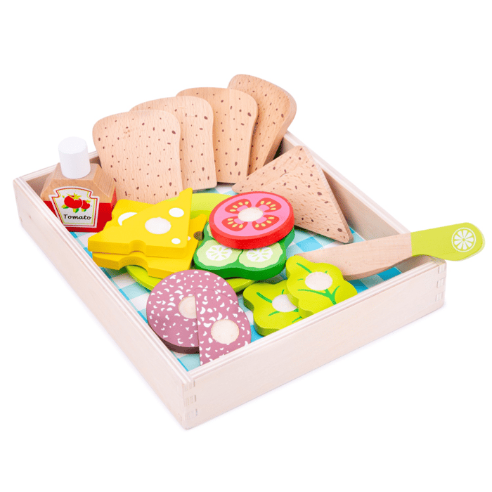 Play Food - Build Your Own Sandwich Set, 18 pcs
