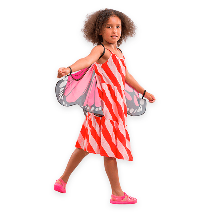 Butterfly Wings - Pink, Size 3-8 yrs