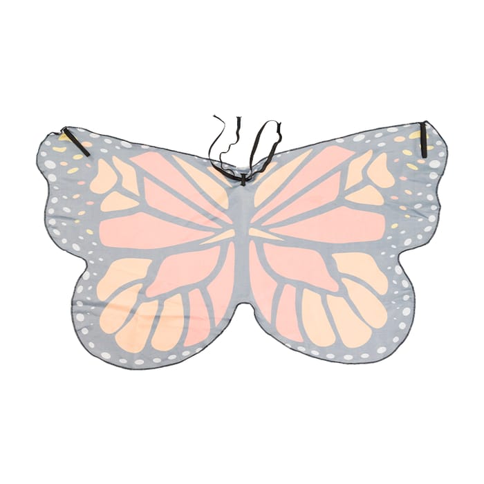 Butterfly Wings - Orange, Size 3-8 yrs