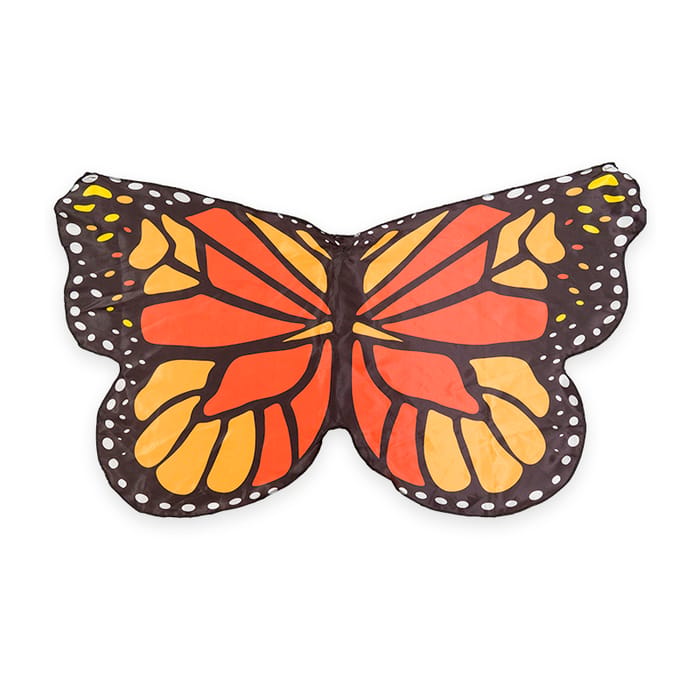 Butterfly Wings - Orange, Size 3-8 yrs