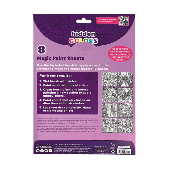 Magic Paint Sheets w. Brush - Magic Nature